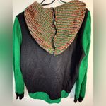 Colorful Holiday Knit Sweater Green Size L Photo 3