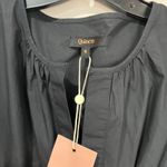 Quince  Black 100% Organic Cotton Poplin Tiered Maxi Dress Sz M Photo 6