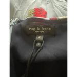 Rag and Bone  Women's Blue Joelene Embroidered Crepon Midi Dress - A47 Photo 4