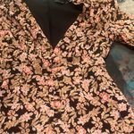 Nasty Gal floral print button down tea mini dress size 6 long sleeve fall Photo 10
