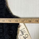 POL Tank Top Shirt Womens Sz S Black Wash Crochet Boho Cottage Core Photo 5