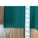 Janie and Jack Green Textured Knit Sweater White Stripe Sleeve Size 12 Photo 9