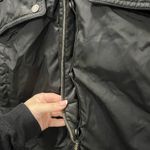 Nicole Benisti Black Brera Leather Trim Fur Accent Down Coat Size M $1,800 Size M Photo 9