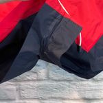J.Crew NWT  Small Red & Navy Blue Colorblock Breatheable Nylon Shorts 1.5” inseam Photo 2
