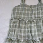 Show Me Your Mumu  Dress Womens Size Small Mini Green Gingham Flowy Neutral Photo 1