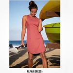 Title Nine Buttah Striped Racerback Athletic Dress Red Gray Small Photo 2