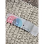 Free People  FP Beach Chunky Knit Sweater Vest Khaki Beige Tan Size Large Photo 2