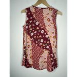 Vision USA Women Size S Sleeveless Blouse Top Flowers Crochet Cottagecore Pink Photo 2