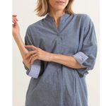 MerSea Essential Pockets Cotton Shirt Dress (959) Blue Size undefined Photo 13