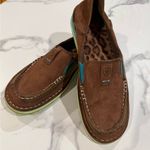 Ariat Brown and Teal Slip-On Shoes Photo 8