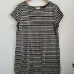 Loft Ann Taylor  Cotton Dark Stripe T-Shirt Dress Large Photo 0