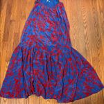 Madewell  Empire-Waist‎ Tank Maxi Dress in Floral Blue Red Size 2 NWT flaw Photo 11