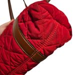 Talbots  Quilted Shoulder  / Handled Tote Bag Red Photo 3