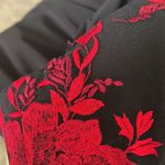 Badgley Mischka Floral Popover Gown, Black & Red, Size 14 Retail $890.00 Photo 9