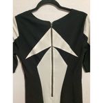 Helmut Lang  Geometric Short Sleeve Mini Shift Dress Silk Blend Photo 7