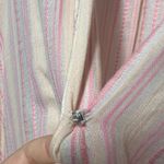 Lou & grey for LOFT Womens Top Medium Cotton Tasseled Puff Sleeve Crossover Boho Photo 4