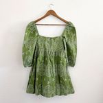 ZARA  Openwork Eyelet Embroidered Dress in Green Size M Photo 3