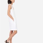 Everlane  The Cotton Poplin V-Neck Tank Dress in White Size‎ 6 Photo 1