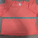 Kona Sol NWT  Women's Solid Crop Long Sleeve SPF 50+ Large Peach/Pink Photo 3