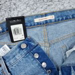 Levi's  Premium Wedgie Straight Jeans Size 31x26 Distressed Destroyed Ripped Blue Photo 3