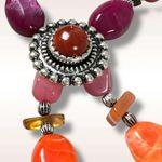 Free People  Beachriders Bolo Necklace in Bright  NWT Western Bohemian Statement Photo 4