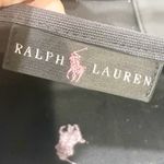 Ralph Lauren Big Embroidered Purple Pony Mini Canvas Tote Bag Black Photo 3