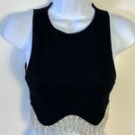 ZARA Collection Seamless Rhinestone Crop Top in Black XS NWT Blogger Favorite Photo 7