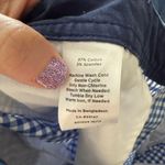 Talbots  Women’s 2 Blue Gingham Girlfriend Chino Pants Photo 4