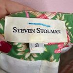 VTG Steven Stolman Green Monkey Tent Motif Pencil Skirt. Size 8 Photo 5