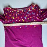 Talbots  Cotton Bateau Neck‎ Tee Lovely Floral Small Multicolor Preppy Stretch Photo 9