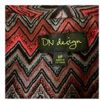 DN Design Size 8
PETITE Jacket Cropped
Chevron Zig Zag Red Black
Open Front Photo 8