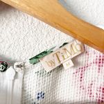 ByTimo White Floral Satin Bubble Knee Length Dress Size M Photo 2