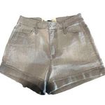 Hollister  Girlfriend High Rise Shorts Gray Cuffed Size 00 Bootie shorts Photo 0