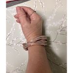 Bright Copper‎ Colored Bangle Bracelet Intertwined Shimmer Sides CNJ Photo 1