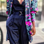 SignedBlake The Drop Ruched Long Sleeve Blazer Dress L NWOT Pink Size L Photo 0