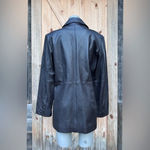 Vintage 90s Worthington Brown Lambskin Leather Fitted Blazer Style Jacket~XL~ Photo 3