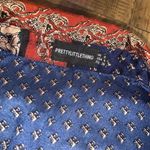 Pretty Little Thing  nwot size 4 paisley satin button up mix printed blouse boho Photo 8