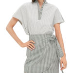 Tuckernuck Pomander Place Green Gingham Frida Wrap Dress Linen Blend Sz XL Photo 0