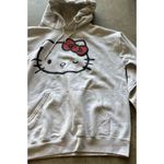 Sanrio Hello Kitty Women’s Sz Large Sweater Hoodie  White Wink Hello Kitty Photo 12