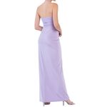 KikiRiki Ruched Front Tie Cutout Halter Maxi Dress Purple Size Small NWT Photo 1