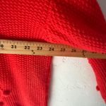 Ava & Viv Women's 2X Red Cable Knit Pom Pom Pullover Sweater Plus Size Photo 2