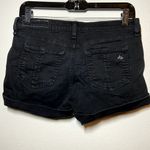 Rag and Bone Denim Shorts Jean Mid Rise 5-Pocket Rolled Hem Black 24" Photo 3