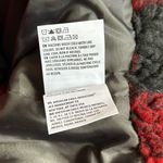 American Eagle  Red Black Buffalo Check Plaid Sherpa Teddy Jacket Coat Medium Photo 10