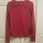 Mountain Hardwear Long Sleeve Athletic Shirt Pink Red & Black Stripes Size Small Photo 1