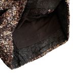 Dress the Population  Sam Plunge Neckline Mini Bodycon Dress Bronze Black Small Photo 7