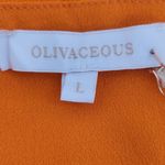 Olivaceous  Orange Sundress with Ruched Bust NWT Size Large Orange Slip Dress Photo 5