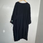 Cut Loose Embroidered Patchwork Butterfly Button Shirt Dress Size 2X Black Photo 5