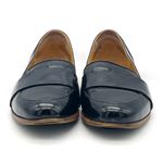 Sézane Michel Loafers Size 35 Black Patent Leather Slip-On Flats Minimalist Photo 6