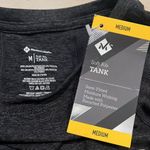 Members Mark Women’s  Soft Rib Tank Medium Semi Fitted Stretch Charcoal Grey Photo 4