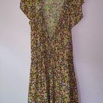 Old Navy  Dress 2X Midi Ditsy Floral Sundress Ruffle Sleeves Photo 0